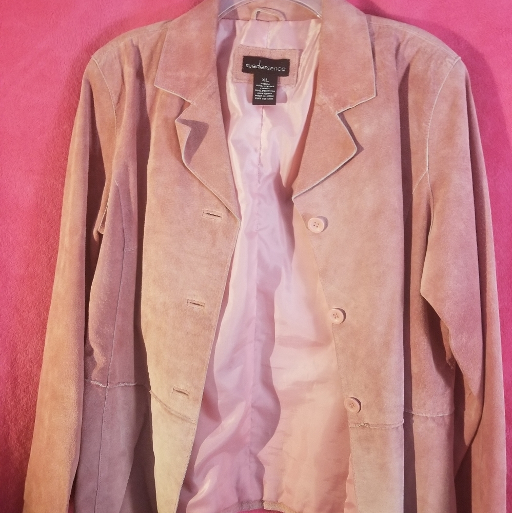 Pink suedeessence jacket